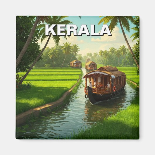 Kerala India Magneet (Voorkant)