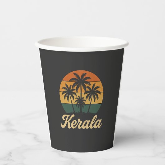 Kerala India Papieren Bekers (Voorkant)