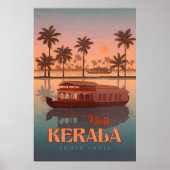 Kerala India Reisposter Poster (Voorkant)