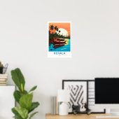 Kerala India Reisprint Poster (Thuiskantoor)