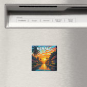 Kerala India Sunset Magneet (Insitu (Vaatwasser))