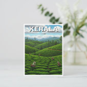 Kerala India Tea Plantation Briefkaart (Staand voorkant)