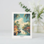 Kerala India Travel Briefkaart (Staand voorkant)