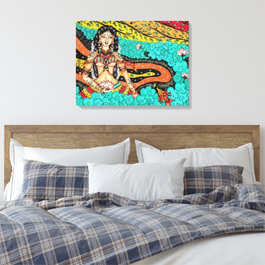 Kerala muurschildering, print op doek (Insitu (Slaapkamer))