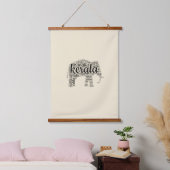Kerala-olifant Hangend Wandkleed (Slaapkamer)