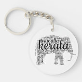 Kerala-olifant Sleutelhanger (Voorkant)