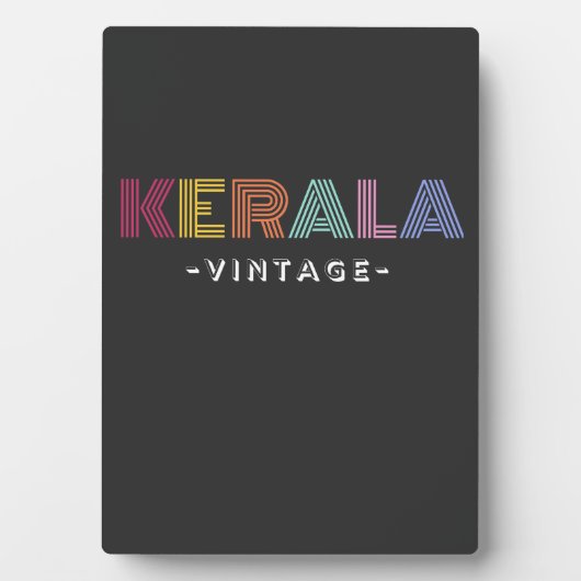 kerala  T-Shirt Wooden Box Briefkaart Fotoplaat (voorkant)