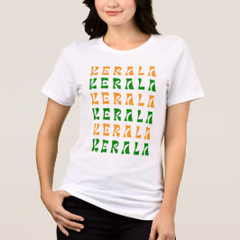 KERALA-tekstpatroon Tri-Blend Shirt