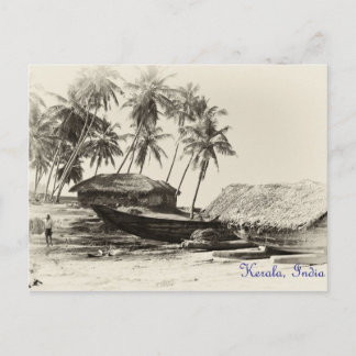 Kerala vissersdorp briefkaart