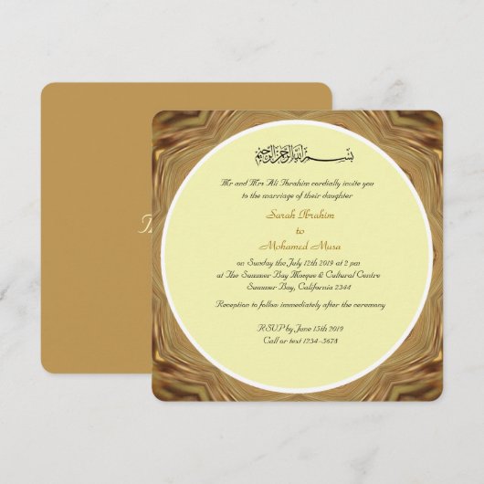 Keram en goud kaart (Voorkant / Achterkant)