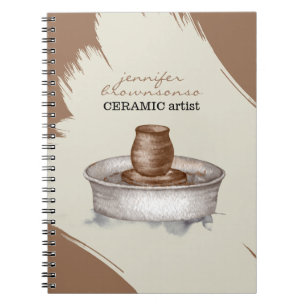 Keramiek Aardewerk Klei Draaier sculptuur elegant Notitieboek