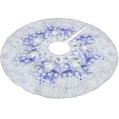 Keramiek Kant Blauw van Griekenland & sneeuwvlok Kerstboom Rok (Gekanteld)