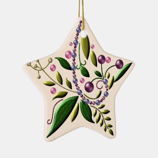 Keramiek - kerstster in Toscane Keramisch Ornament (Rechts)