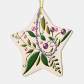 Keramiek - kerstster in Toscane Keramisch Ornament (Links)