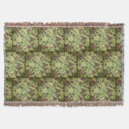 Keramiek met groene geschilderde vulkanische steen deken