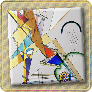KERAMIEKE TEGEL - "Gewebe" - Wassily Kandinsky Tegeltje