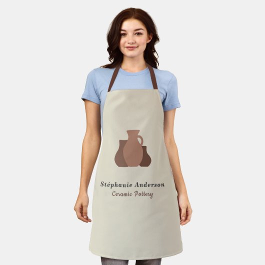 keramiekkunstenaar schort (Gedragen)