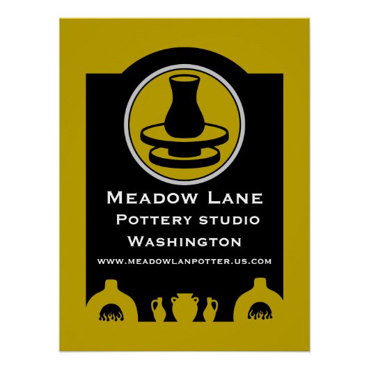 Keramiekstudio Potter Zakelijke Promotie Perfect Poster (Voorkant)