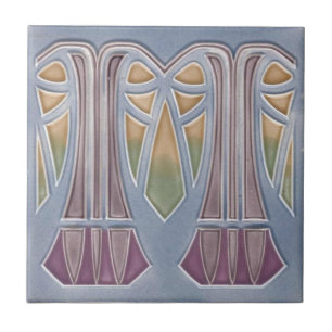Keramiektegel - Art Nouveau Ananasboom Sering Tegeltje