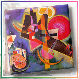 KERAMIEKTEGEL - "In blauw" - Wassily Kandinsky Tegeltje