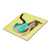 keramiektegels voor catastrofes tegeltje (Zijkant)