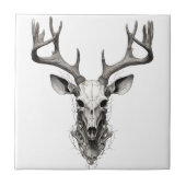 Keramikfliese Hirsch Hirschkopf designe  Tegeltje (Voorkant)