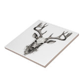 Keramikfliese Hirsch Hirschkopf designe  Tegeltje (Zijkant)