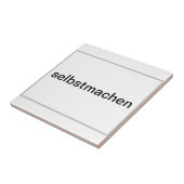 Keramikfliese selber gestalten tegeltje (Zijkant)