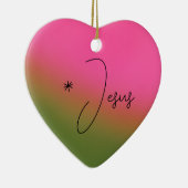 Keramikherz Baumschmuck Weihnachtsschmuck Jesu Geb Keramisch Ornament (Rechts)