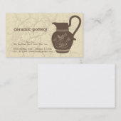 keramisch aardewerk visitekaartje (Voorkant / Achterkant)