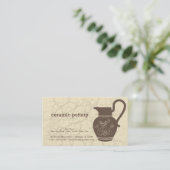 keramisch aardewerk visitekaartje (Staand voorkant)