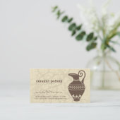 keramisch aardewerk visitekaartje (Staand voorkant)