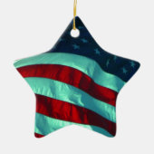 Keramisch-Amerikaans Ornament met de Vlag Ster (Voorkant)