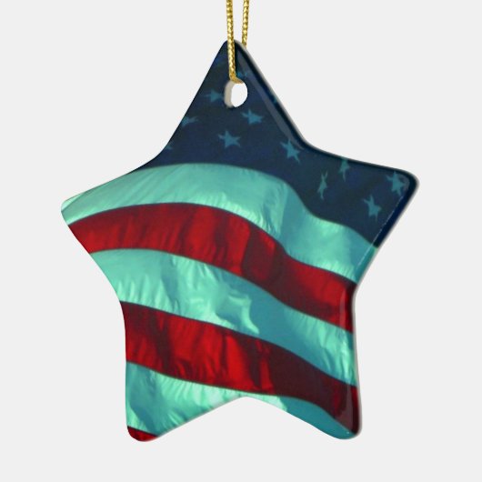 Keramisch-Amerikaans Ornament met de Vlag Ster (Links)