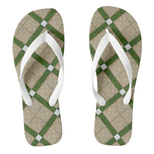 Keramisch beton Diagonale Tegels Mediterraan Teenslippers
