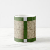 Keramisch betonstaal Groen grijs Koffiemok (Center)