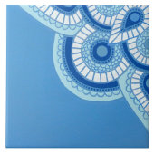 Keramisch blauw en turquoise Tegel Tegeltje