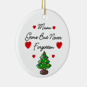 Keramisch gedenkteken met kerstboomversiering keramisch ornament (Rechts)