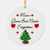 Keramisch gedenkteken met kerstboomversiering keramisch ornament (Voorkant)