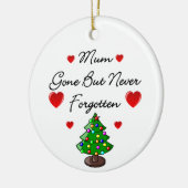 Keramisch gedenkteken met kerstboomversiering keramisch ornament (Links)