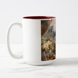 Keramisch gekleurde koffie Mok,  safari stijl Tweekleurige Koffiemok