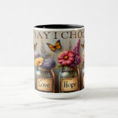 Keramisch gekleurde Mok, vandaag kies ik... Mok (Midden)