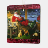 Keramisch Golf Threaded kerstversiering Keramisch Ornament (Links)