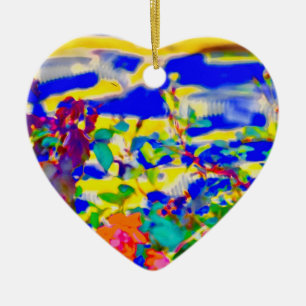 Keramisch hart ornament