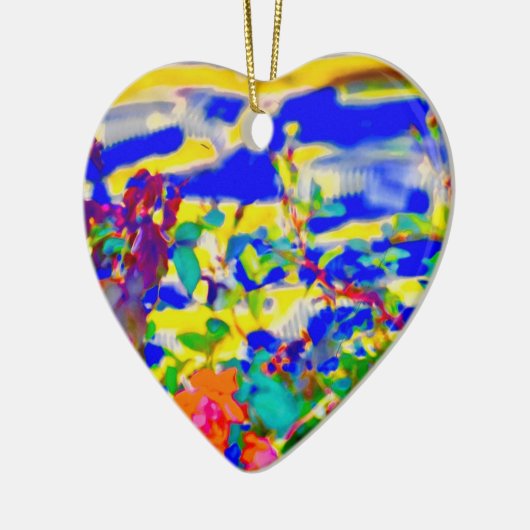 Keramisch hart ornament (Links)