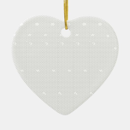 Keramisch Hart Ornament | Elegant Kerstgeschenk (Voorkant)