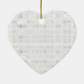 Keramisch Hart Ornament | Elegant Kerstgeschenk (Achterkant)