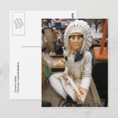 Keramisch Indiaans Briefkaart (Voorkant / Achterkant)