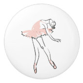 Keramisch kabinet Knob-Ballerina Keramische Knop (Voorkant)