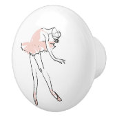 Keramisch kabinet Knob-Ballerina Keramische Knop (Rechts)